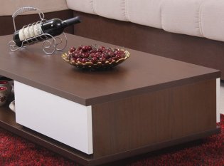 實木茶幾用什么木材好，實木板式茶幾圖片